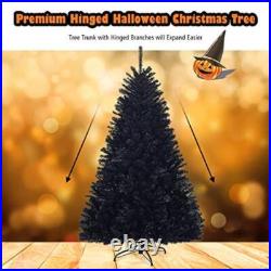 Black 7.5ft Christmas Tree Indoor Outdoor Holiday Decoration Stable Metal Stand Black 7.5ft Christmas Tree Indoor Outdoor Holiday Decoration Stable Metal Stand
