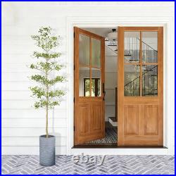 Black Olive Tree 7Ft Faux Black Olive Tree with Natural Trunk and Realistic Le