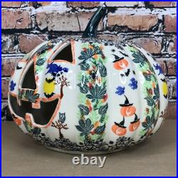 Boleslawiec Polish Pottery Kalich Jack O Lantern 10 Pumpkin Unikat Painted
