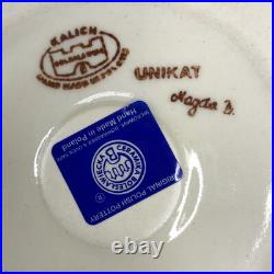 Boleslawiec Polish Pottery Kalich Jack O Lantern 10 Pumpkin Unikat Painted
