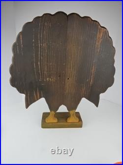 Boone River Creations Wooden Turkey Folk Art Thanksgiving 19.5 Primitive
