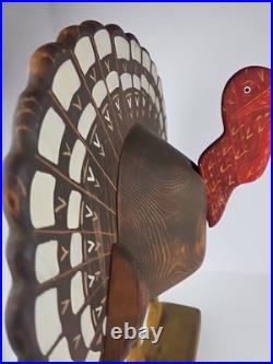 Boone River Creations Wooden Turkey Folk Art Thanksgiving 19.5 Primitive