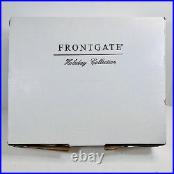 Box of 6 Frontgate Holiday Collection Ornaments 8.5 Blown Glass Never Used HTF
