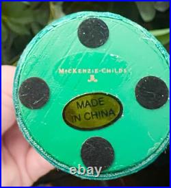 Brand New Mackenzie Childs Christmas Emerald Luxe Jeweled Topiary Tree 13