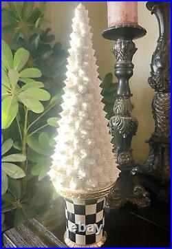 Brand New Mackenzie Childs Christmas Farmhouse Icing Sweet Merengue Tree 18