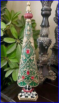 Brand New Mackenzie Childs Christmas Magic Jeweled Topiary Tree 14