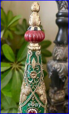 Brand New Mackenzie Childs Christmas Magic Jeweled Topiary Tree 14
