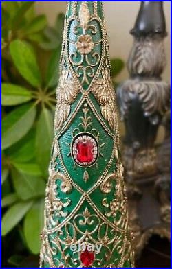 Brand New Mackenzie Childs Christmas Magic Jeweled Topiary Tree 14