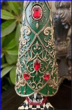 Brand New Mackenzie Childs Christmas Magic Jeweled Topiary Tree 14