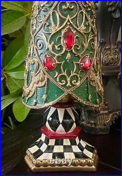 Brand New Mackenzie Childs Christmas Magic Jeweled Topiary Tree 14