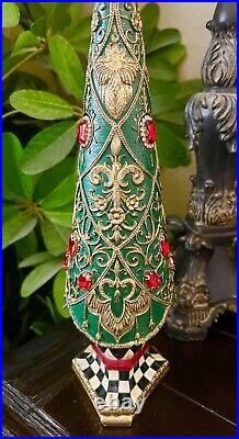 Brand New Mackenzie Childs Christmas Magic Jeweled Topiary Tree 14