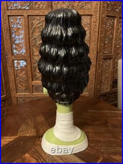 Bride of Frankenstein Bust Halloween Glamour Lipstick Sculpture 15 inch NEW Cute