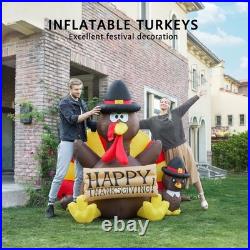 Bright 6ft Inflatable Thanksgiving Turkey Family with Fast Inflation Feature Bright 6ft Inflatable Thanksgiving Turkey Family with Fast Inflation Feature