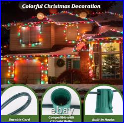 Brightever Commercial 500 FT C9 Green Christmas LED Light String E17 Sockets