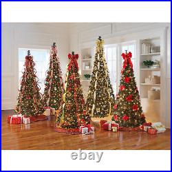 BrylaneHome 6 Ft Fully Decorated Pre-Lit Pop-Up Christmas Tree BrylaneHome 6 Ft Fully Decorated Pre-Lit Pop-Up Christmas Tree