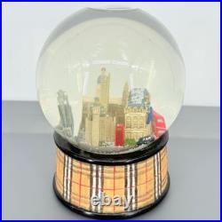 Burberry Tartan Plaid Iconic Designer London Snow Globe Vintage