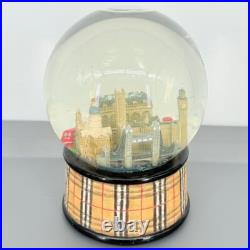 Burberry Tartan Plaid Iconic Designer London Snow Globe Vintage
