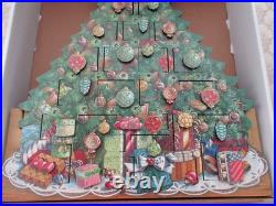 Byers' Choice Delightful Musical Wooden Christmas Advent Calendar withLights