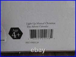 Byers' Choice Delightful Musical Wooden Christmas Advent Calendar withLights