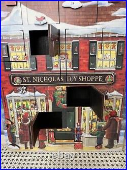 Byers' Choice Musical Wooden Advent Calendar St Nicholas Toy Shoppe Boxed 2011 Byers' Choice Musical Wooden Advent Calendar St Nicholas Toy Shoppe Boxed 2011