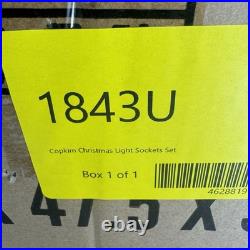 C7/E12 Christmas Light Socket Set 1000 Ft UL Listed 12 Spacing Stringer