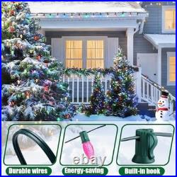 C9 Christmas Light Cord 500ft Green Wire 500 E17 Sockets 10 Pairs Plugs Bulbs