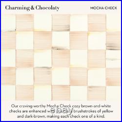 CHILDS Resin Pumpkin, Mini, Brown-And-White Mocha Check CHILDS Resin Pumpkin, Mini, Brown-And-White Mocha Check