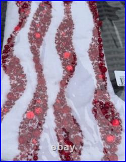 CHRISTMAS Kim Seybert Peppermint Swirl Stocking $199 NWT BEAUTIFUL
