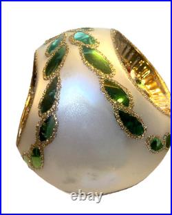 CHRISTOPHER RADKO RARE Star Wonder Triple Reflector Ball 91 Blown Painted Glass