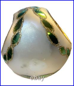 CHRISTOPHER RADKO RARE Star Wonder Triple Reflector Ball 91 Blown Painted Glass