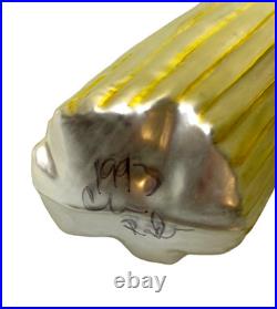 CHRISTOPHER RADKO SIGNED 93 Classic Christmas Tree Blown Painted Glass Ornament