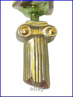 CHRISTOPHER RADKO SIGNED 93 Classic Christmas Tree Blown Painted Glass Ornament