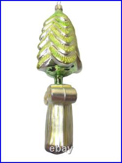 CHRISTOPHER RADKO SIGNED 93 Classic Christmas Tree Blown Painted Glass Ornament