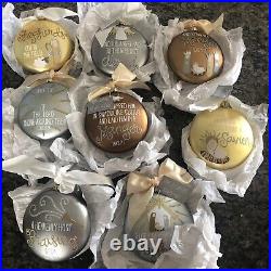 COTON COLORS BIRTH OF CHRIST STORY LUKE 8 CHRISTMAS GLASS ORNAMENTS Gold Silver