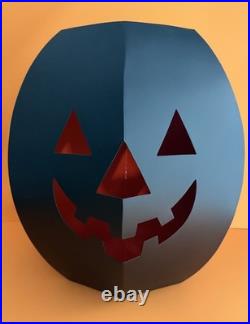 CRATE and BARREL Large Halloween Pumpkin LUMINARY Jack O' Lantern-NEW IN BOX