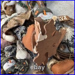 Camo Christmas Decor Lot Snowmen Santas Bears Rustic Cabin Lodge Creative Co-op