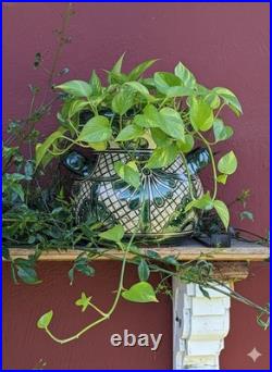 Captivating 10.5 Round Planter is a Talavera Ceramic Flower Pot Handmade