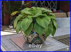 Captivating 10.5 Round Planter is a Talavera Ceramic Flower Pot Handmade