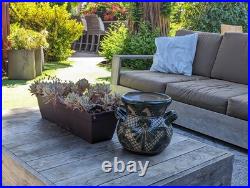 Captivating 10.5 Round Planter is a Talavera Ceramic Flower Pot Handmade