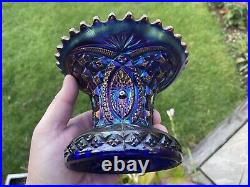 Carnival Glass Memphis Blue Only Two Known