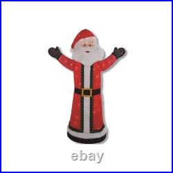 Celebrations Tinsel Santa 4.75 ft. Yard Decor DH940932-1