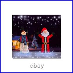 Celebrations Tinsel Santa 4.75 ft. Yard Decor DH940932-1
