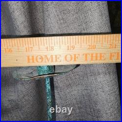 Celestial Crescent Moon Candelabra Verdigris Patina Metal Heavy Sculptural Decor