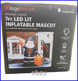 Chicago Bears NFL LED Lit 7 Ft Inflatable Santa Claus NIB
