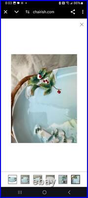 Chickadee Platter Holiday Beginnings by Franz. Perfect for the holidays