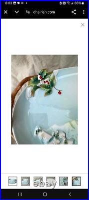 Chickadee Platter Holiday Beginnings by Franz. Perfect for the holidays