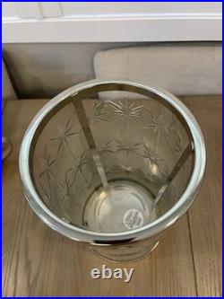 Christmas 2015 Bath & Body Works Snowflake Hurricane 3 Wick Candle Luminary RARE