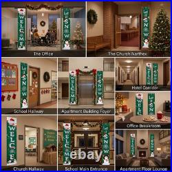 Christmas Banner Decorations 12x 72, Set, Green, Multipack, Bulk, 10-Pack