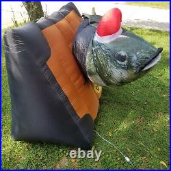 Christmas Big Mouth Billy Bass Airblown Inflatable Animated Moves Sings 6.5Ft