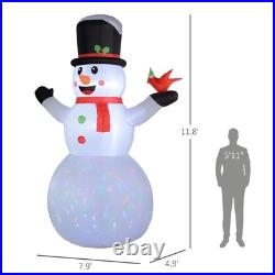 Christmas Blow Up Snowman Giant Inflatable LED Light Outdoor Yard